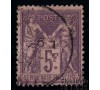 France - n°  95 - 5F violet s/lilas - Type Sage.  
