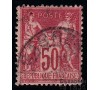 France - n° 104 - 50c rose - Type Sage.