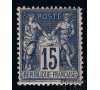 France - n° 101 - 15c bleu - Type Sage.  