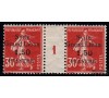 Syrie - n°  95 - Semeuse - 1,50p/30c rouge - Millésime 1.