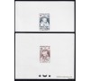 Réunion - n°366/367 - CFA -12f+5 le bébé à la cuiller et 15+5 Coco écrivant - Croix Rouge - Epreuve de Luxe