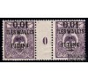 Wallis et Futuna - n° 26 - 0,01 sur 15c violet - Millésime 0.