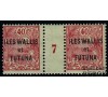 Wallis et Futuna - n° 11 - 40c rouge s/ verdâtre.