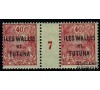 Wallis et Futuna - n° 11 - 40c rouge s/ verdâtre - Millésime 7.