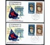 Nouvelles-Hébrides - n° 304/307 - Général de GAULLE - Série complète sur 2 FDC