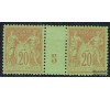 France - n°  96 - Type Sage - 20c Brique sur vert - Millésime 5