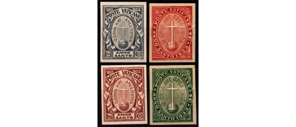 Vatican - n° 40/43** - Année Sainte de 1933 en Non dentelé - RARE