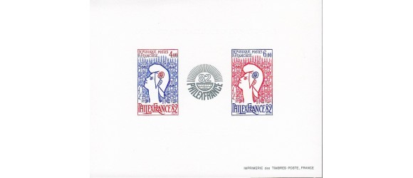 France - Bloc n°  8 - Philexfrance 82 - Epreuve du bloc de l'exposition.