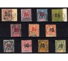 Anjouan - n° 20/30 - Série complète de 11 valeurs.