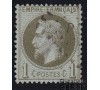 France - n°  25 - 1c vert bronze - Napoléon III.