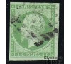 France - n°  12 -  5c vert - Napoléon III - Empire