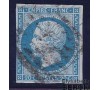 France - n°  14B - 20c bleu Empire.