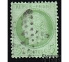 France - n°  53 - 5c vert - Cérès dentelé. Oblitération étoile.