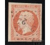  France - n&deg; 16 - 40c orange - Napol&eacute;on III - Empire fran&ccedil;ais