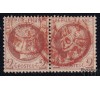  France - n&deg; 51 - 2c rouge-brun en paire - C&eacute;r&egrave;s dentel&eacute; - Cachet rouge des imprim&eacute;s.
