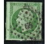  France - n° 12c - 5c vert foncé sur vert - Napoléon III. Petits chiffres des gros chiffres 65.