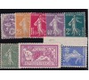 France - n&deg; 233/240 - Type Blanc et Semeuse et Merson