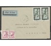Indochine - n°PA 11  -  paire surLettre de 1949