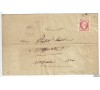 France - n°  17B - 80c rose - Napoléon III sur lettre, bord de feuille