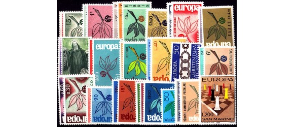 Europa - 1965 - 19 pays - 36 timbres