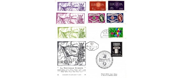 Europa - 1960 - F.D.C. Série complète, Gravure DECARIS 