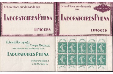 http://www.philatelie-berck.com/1290-thickbox/france-carnet-n188-c2-phena-10c-semeuse-1927.jpg