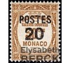 Monaco - n° 143a - Variété - " Surcharge 0 plus petit ".