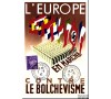 France - Europe en lutte contre le bolchévisme - Carte illustrée de 1942 . Rare en cette qualité.