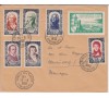 France - n° 867/872 - Célébrités de 1950 - Hoche, David....sur lettre