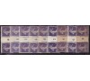 France - n° 142 -35c Semeuse violet - 9 millésimes différents.