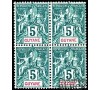 Guyane - n° 33 bloc de 4 - Type Sage - 5c  vert.