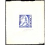 Monaco - n° 387 -  Football - J.O. 1952 - Epreuve d'artiste signée, en vert.