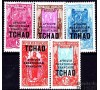 Tchad - n°  53/55 - Série de 1922 surchargée.