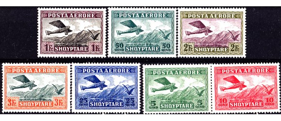 Albanie - n°PA  1/7 - Lignes aériennes de l'Adria - Aero - Lloyd. ﻿