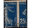 France - n° 140 - 25c Semeuse - Variété de piquage.