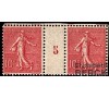 France - n° 129 type III - 10c Semeuse - millésime 5.