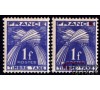 France - n° Taxe 81 - 1F bleu - Variété.