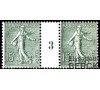 France - n°130 15c vert semeuse lignée