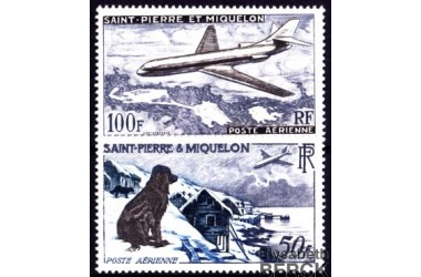 http://www.philatelie-berck.com/3606-thickbox/saint-pierre-et-miquelon-npa-24-25-caravelle-et-chien-terre-neuve.jpg