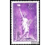 France - n° 309 - Statue de la Liberté - 75c+50c violett