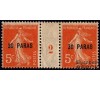 Levant - n° 29 - Semeuse - 30p/5c orange - Millésime 2.