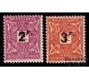 Mauritanie - n° 25/26 - Timbres de 1914 surchargés.