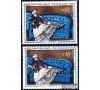 France - n°1364 - 2  variétés sur le 65c Manet de 1961  - Liseré blanc sur le mur et Robe bordée de blanc.