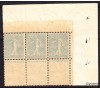 France - n° 132 - 25c Semeuse - Bloc de 6 recto-verso - Luxe.