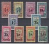 TUNISIE - n° 110/119 -  Timbres de Colis postaux surchargés 05 - 10 - de 1925. de 1939.