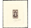 France - n° 598 D - Regional hat of Savoie - Proof of not issued stamp -  