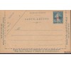 Algérie - n° 14 - 25c Semeuse bleue -  Entier postal 