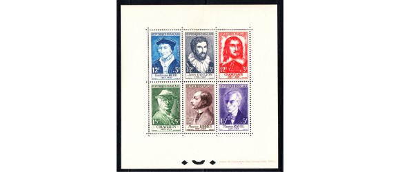 France - n°1066/ 1071 - Série Ravel - Bloc Spécial gommé.