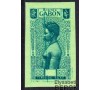 Gabon - n°Taxe 26 - Femme Pahouine - 25c vert - Variété.