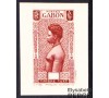 Gabon - n°Taxe 24 - Femme Pahouine - 25c vert - Variété.